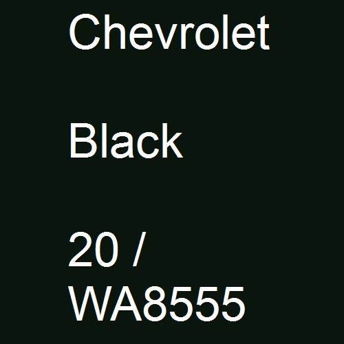 Chevrolet, Black, 20 / WA8555.